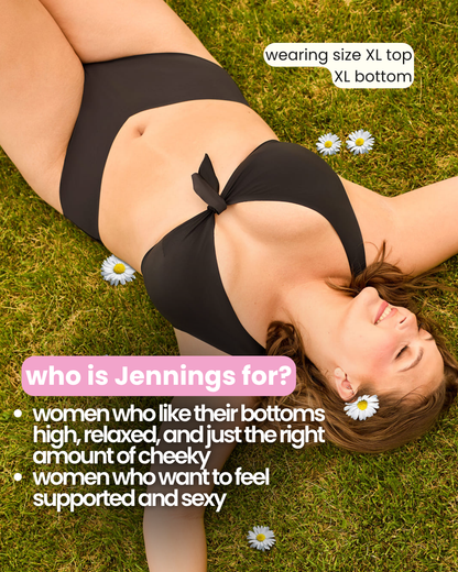 Jennings V-Cut High-Waisted Bikini Bottom