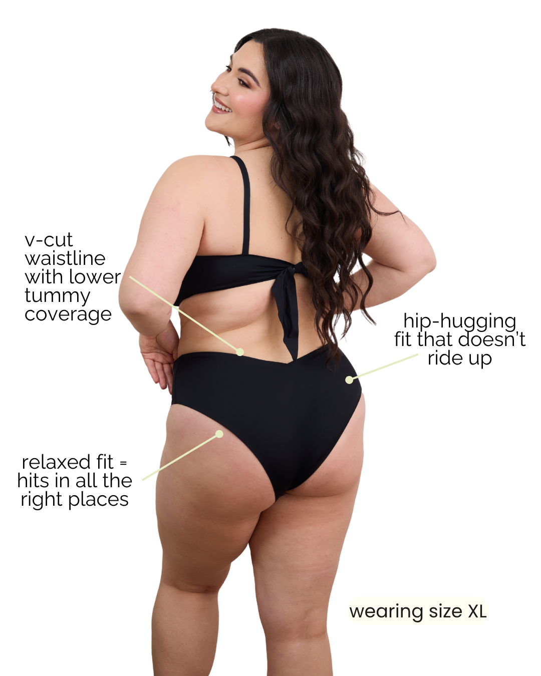 Jennings V-Cut High-Waisted Bikini Bottom